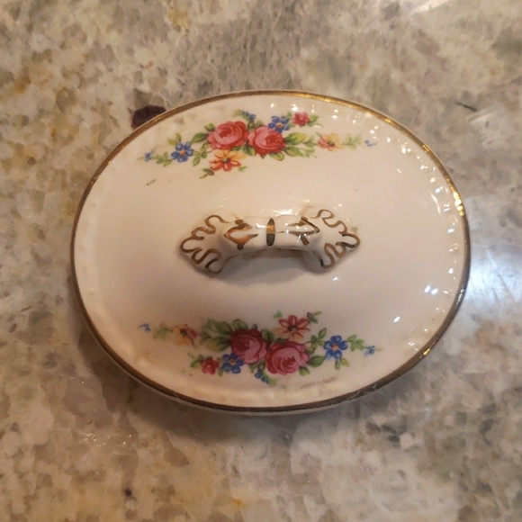 Floral Sugar Bowl With Lid - Picture 7 of 12